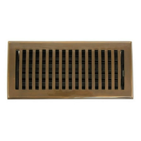 Brass Elegans 116A 2 1/4" X 10" Contemporary Series Solid Brass Decorative Floor Register