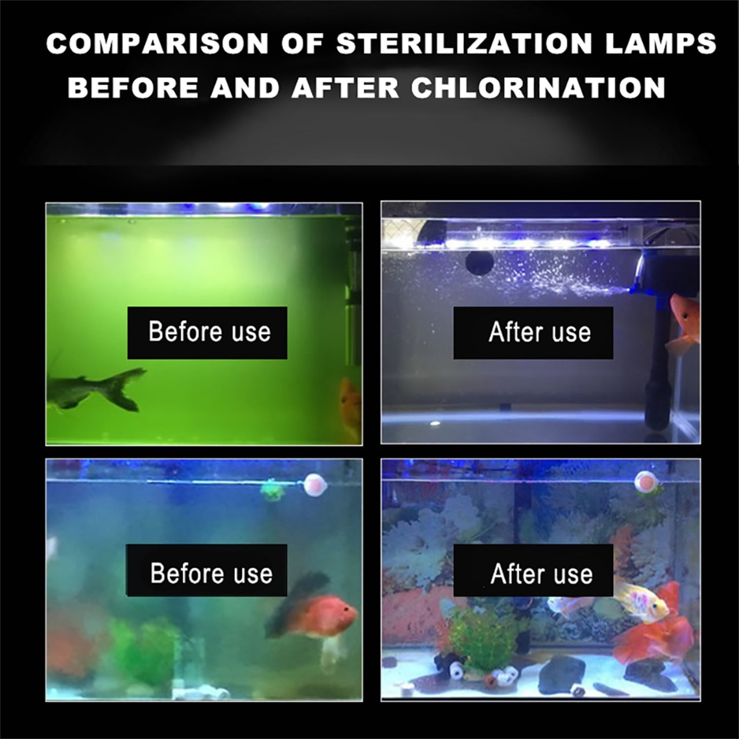 Pefilos 13W U-VC Aquarium Fish Tank Germicidal UV Light Sterilizer Pond Submersible Clean Lamp, Red Pefilos 13W U-VC Aquarium Fish Tank Germicidal UV Light Sterilizer Pond Submersible Clean Lamp, Red
