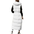 thumbnail image 7 of Qetyuw Womens Down Coat Hooded Vest Winter Warm Sleeveless Coats Full Zip Up Chunky Casual Jacket Outwear, 7 of 7