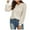 Beige, variant on Womens V Neck Oversized Sweaters 2022 Fall Long Sleeve Pullover Loose Knit Comfy Jumper Tunic Sweater Tops