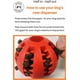 thumbnail image 2 of Pelota de goma para limpieza de dientes con forma de sandía, juguete para perros resistente a las mordeduras, color rojo pequeño, 2 of 5