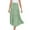 Mint Green, variant on Lindreshi Womens Skirts Knee Length Boho Fashion Women Solid Casual Ruched Ruffles Elastic Waist Skirts