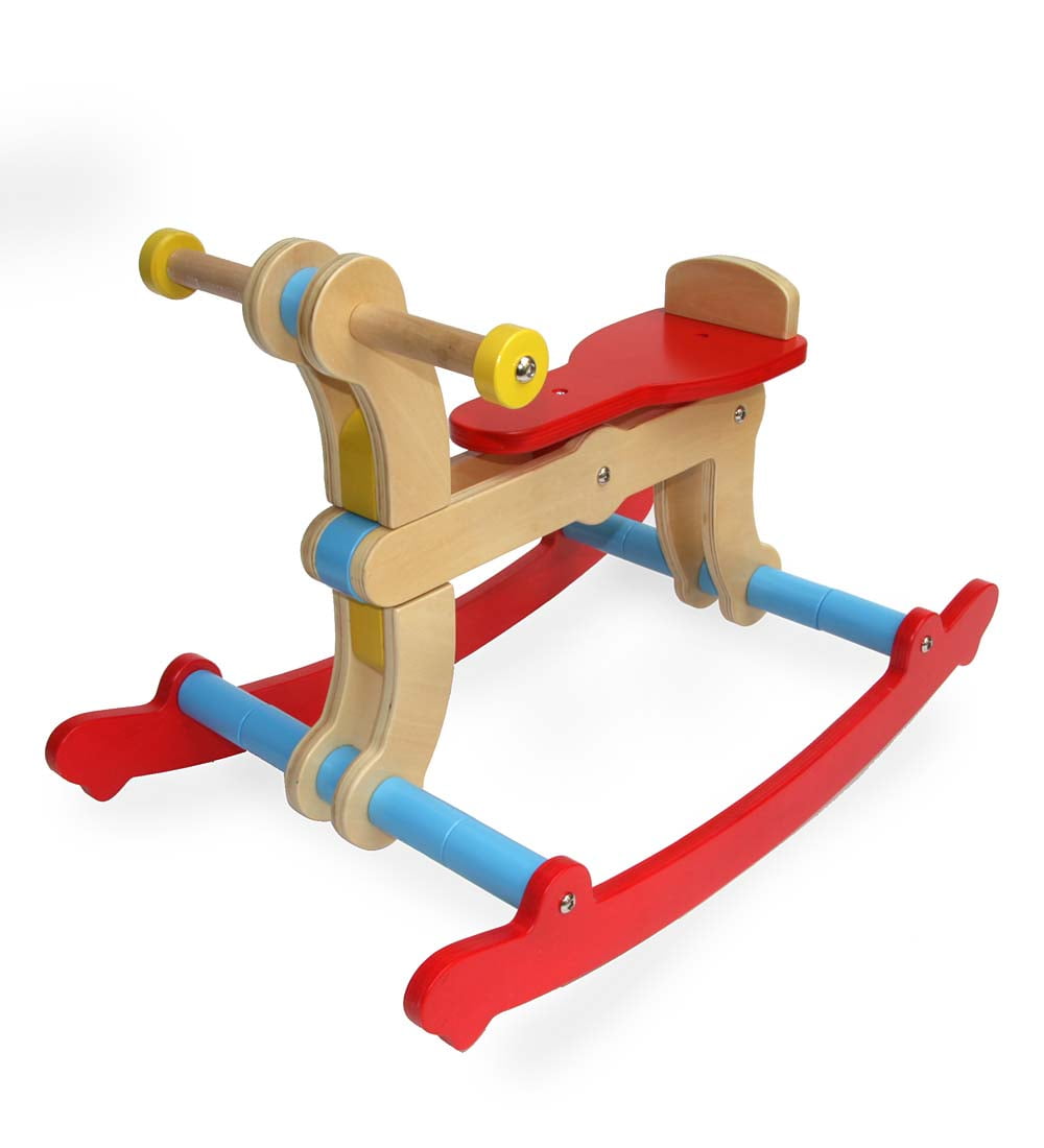 2in1 Rocking Horse and Toddler Trike, Red/Blue