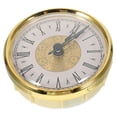 thumbnail image 5 of Round silent clock insert for precise timekeeping, golden metal, 1 pack, 5 of 5