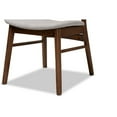 thumbnail image 5 of Baxton Studio Alston Mid-Century Modern Grey Fabric Upholstered and Walnut Brown Finished Wood 2-Piece Dining Chair Set, 5 of 7