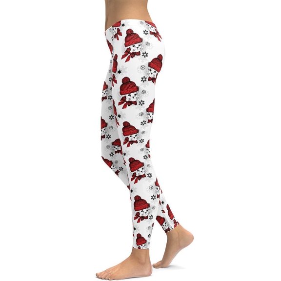 Christmas Kitties Leggings Size: XS for Women | FIERCEPULSE