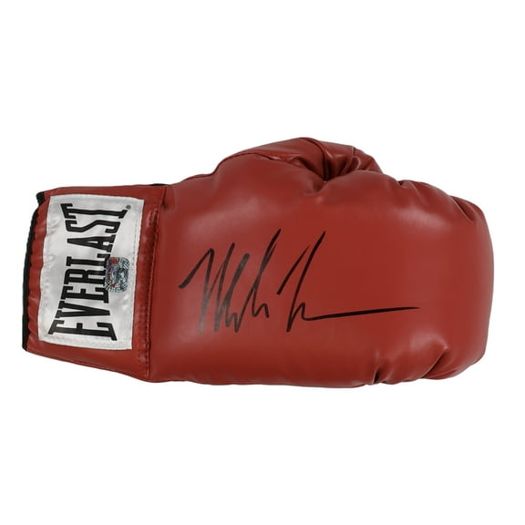 Mike Tyson Autographed Signed Everlast Red Boxing Glove in Display Case - Fiterman Sports Group Authenticated