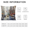 thumbnail image 6 of Acheng Throw Pillow Cover Set of 2 Abstract New York Street View Rectangular Sofa Pillow Case Cushion Cover for Home Couch Bed Decor White, 6 of 6