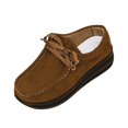 thumbnail image 3 of Willtoo Platform Shoes for Women Faux Suede Lace Up Casual Shoes Thick Sole Round Toe Sneakers, Non-Slip Comfortable Walking Footwear, 3 of 6