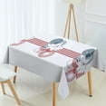 thumbnail image 4 of Fridja Sales Coffee Table Dining Table Tablecloth Polyester Waterproof and Oil Proof Tablecloth Independence Day Decorative Tablecloth Home Decor Clearance, 4 of 6