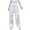 Blanc, variante sur Ketyyh-chn99 Jeans pour Femme Pantalons Capris pour Dames Mode Amples Poches pour Dames Pantalon en Denim Délavé Blanc,G