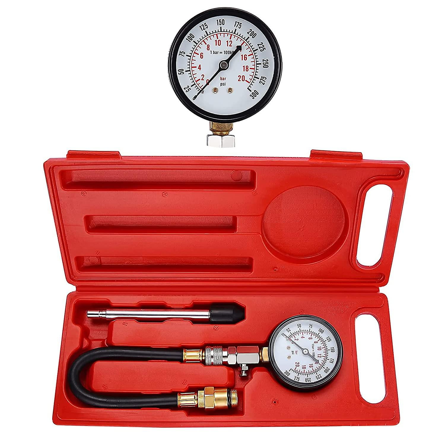 Tianlu Cylinder Pressure Gauge, Diesel And Gasoline Pump Compression Tester Diagnostic Tools Kit