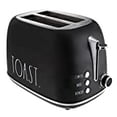 thumbnail image 2 of Rae Dunn Retro Rounded Bread Toaster, 2 Slice Stainless Steel Toaster with Removable Crumb Tray, Wide Slot with 6 Browning Levels, Bagel, Defrost and Cancel Options (Black), 2 of 4