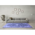 thumbnail image 3 of Ahgly Company Machine Washable Indoor Rectangle Medallion Blue Traditional Area Rugs, 3' x 5', 3 of 4