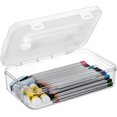 thumbnail image 2 of Clear Craft Storage Box with Lids, Multipurpose Plastic Storage Container for Art and Craft, Stackable Storage Box with Handles, 2 of 5