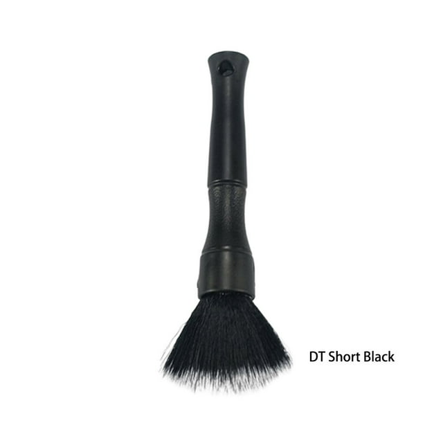 pitrice Soft Detail Brush Car Interior Air Outlet Vent Brush Dust Cleaning Automotive with Synthetic Bristles Auto Duster Center Console Short/black