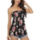 thumbnail image 3 of VISgogo - Camiseta de tirantes para mujer con estampado sólido/floral/leopardo/geométrico, sin mangas, espalda abierta, camisetas sin mangas sueltas VISgogo moda, 3 of 5