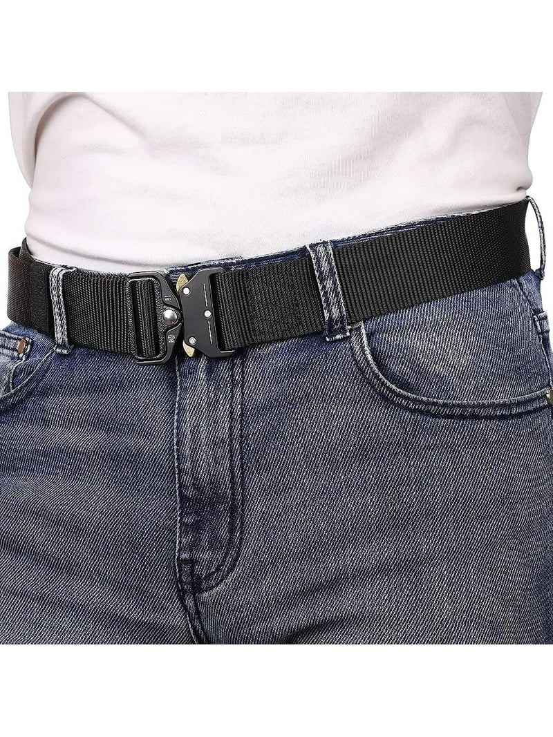 Whippy Nylon Belt for Men, Adjustable Durable Tactical Web Belt