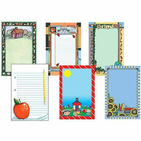 School Smart General Notepads, 50 Sheets, Set of 6