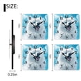 thumbnail image 3 of Square Wall Clock,Happy American Spitz Dog On Blue Sky,Silent Non-Ticking Wall Clock Decor for Home Office Kitchen Living Room Bedroom(14inch), 3 of 4
