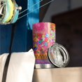 thumbnail image 3 of 20 Oz Pioneer Flower Coffee Tumbler Double Wall Insulated Stainless Steel Water Bottle | Metal Reusable Thermoses Flask with Cup Cap | Leak & Sweat Proof with Anti-Dust Lid, 3 of 7