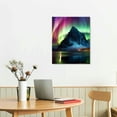 thumbnail image 2 of ONETECH  Aurora Borealis Canvas Wall Art Colorful Northern Lights Prints Painting Artwork for Living Room Bedroom Office Modern Wall Decoration Scenery Framed Picture Ready to Hang, 2 of 4