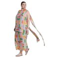 thumbnail image 3 of ELOQUII Women's Plus Size Sheer Printed Organza Skirt, 3 of 4
