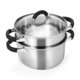 thumbnail image 1 of Olla vaporera Kirecoo de acero inoxidable de 3.2 qt con canastilla, 1 of 7