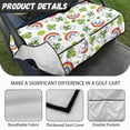thumbnail image 6 of Whosucclay Rainbow Clover Dots Seat Cushions, Thickened Fashion Anti-Slip Golf Cart Seat Cover for EZGO Yamaha Club Car, 52.36" x 32.28", 6 of 7