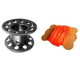 thumbnail image 1 of Almencla Scuba Diving Finger Spool & 50m Strength Dive Reel Line High Visibility Orange Gray + Fluo Orange, 1 of 8