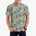 thumbnail image 5 of Wukai Cute Dinosaur Men’s Polo Shirts,Quick-Dry Athletic Shirt,Classic Fit Shirts-Small, 5 of 8