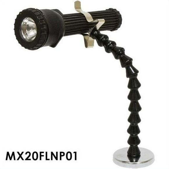 MAG-Mate MX20FLNP01 Flexible Flashlight Holder with Magnetic Base, 8.5" Height, 2.03" Width, 2.03" Length, Black