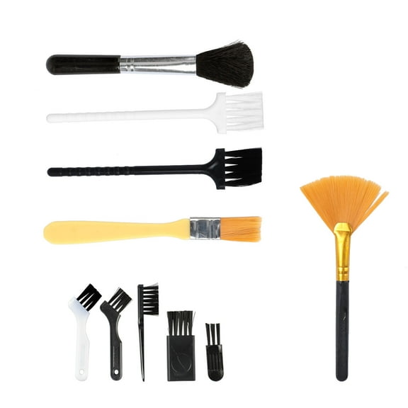 Omeite Computer keyboard mobile phone cleaning brush set 10pcs (random color)