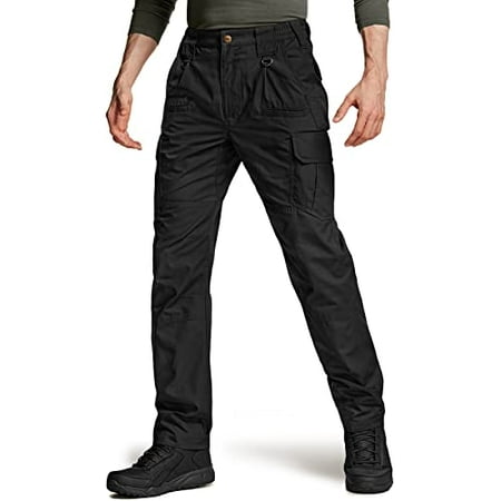 CQR Men's Tactical Pants, Water Resistant Ripstop Cargo Pants ...