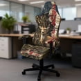 thumbnail image 5 of Whosucclay Deer Camo American Flag Print Gaming Chair Covers Slipcovers, Elastic Computer Reclining Gaming Chair Seat Cover with Armrest Cover Fits Most Office/PC Chairs & Racing Style Seats, 5 of 8