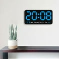 thumbnail image 3 of Reloj Digital De Escritorio, Reloj Despertador LED Con Atenuador Grande Para Dormitorio, Adultos, Adolescentes, Azul Macarena Reloj despertador digital, 3 of 6