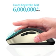 Wireless Mouse, 2.4GHz with USB Receiver, 1200 DPI Optical Tracking, 5 Buttons,Ambidextrous PC/Mac/Laptop - Black