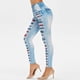 thumbnail image 3 of Gibobby Leggings térmicos mujer Deportes cómodos polainas de las Denim Impreso cadera rosa pantalones de(Azul,G), 3 of 5