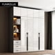 thumbnail image 3 of Modern minimalist light luxury high-gloss wardrobe bedroom swing door Nordic large wardrobe locker glass door wardrobe My Lux Decor Round, 3 of 12