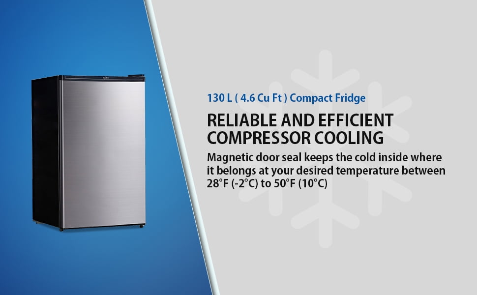 Koolatron Bc130ss 4 4 Cu Ft 124 L Compact Refrigerator Walmart Com Walmart Com