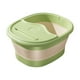 thumbnail image 2 of Cubo plegable para baño de pies con tapa | Bañera de spa portátil con asa, masaje para los bultos en puntos de acupuntura | Plástico duradero, gran capacidad de 15L | Verde/Gris/Naranja, 2 of 6