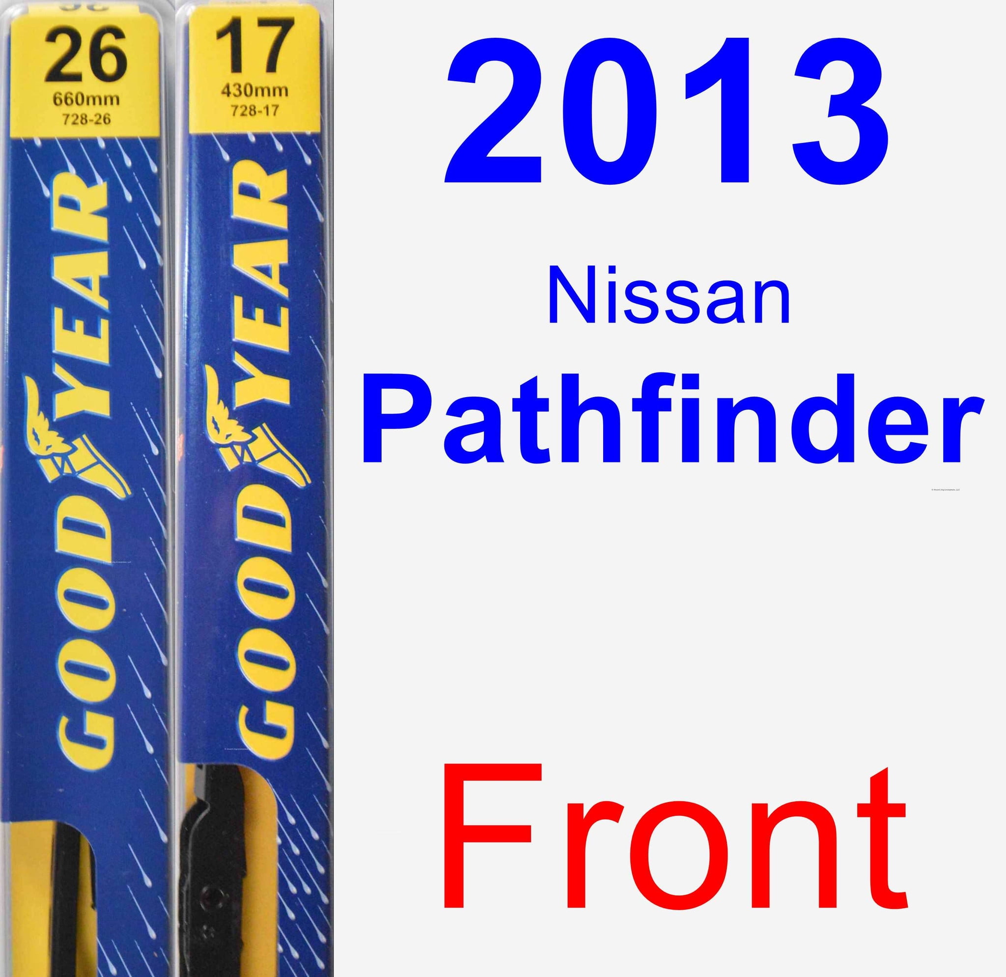 Nissan Pathfinder r51 Set 2 X Speed Flex Essuie-Glaces