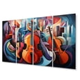thumbnail image 2 of Designart "Musical Forms in Cubism IV" Cubism Metal Wall Art Set, 2 of 5