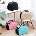 thumbnail image 2 of Bolsa para mascotas plegable de color sólido Bolsa para gatos transpirable Mochila portátil para mascotas, 2 of 6