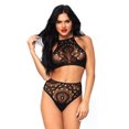 thumbnail image 1 of 2PC Crochet lace halter crop t, 1 of 1