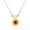 Rose Gold, variant on Guodhu Sweet Sunflower Pearl Leaf Pendant Necklace Resin Daisy Flower Clavicular Chain Fashion Jewelry for Women,Golden Nice Processed