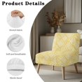 thumbnail image 7 of HELLHERO Yellow Tribal Pattern Dustproof Stain Protection Armless Accent Chair Cover Elastic Bottom Armless Slipper Chair Covers Without Arms for Armless Chair, 7 of 7