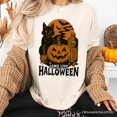 thumbnail image 5 of Long Live Halloween T-Shirt, Retro Black Cat Pumpkin Tee for Horror Fans, 5 of 6
