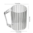 thumbnail image 3 of Toothbrush Cup with Handle, Modern Bathroom Organizer, Transparent Plastic Toothbrush Holder, Wall Mountable Toothbrush Stand, Countertop Storage for Bathroom Vanity, Dorm Essentials, Oral Care Set, 3 of 7