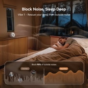 Dreamegg White Noise Machine for Sleep, Sound Machine with Alarm Clocks and Night Light for Bedrooms, Grey